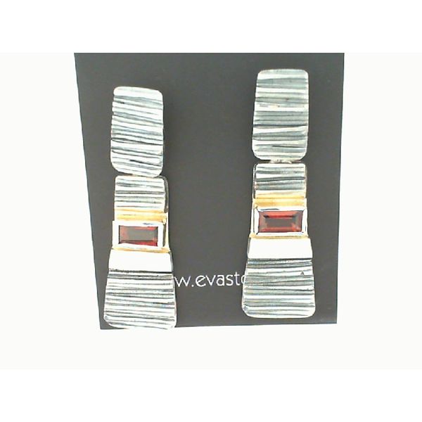 Textured Garnet Drop Earrings Vandenbergs Fine Jewellery Winnipeg, MB
