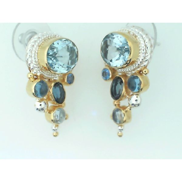 Two-Tone Blue Topaz Earrings Vandenbergs Fine Jewellery Winnipeg, MB