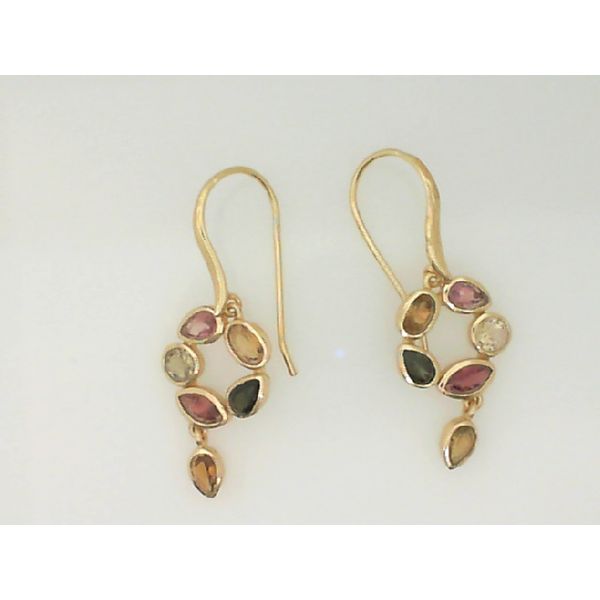 Multi Tourmaline Charm Earrings Vandenbergs Fine Jewellery Winnipeg, MB