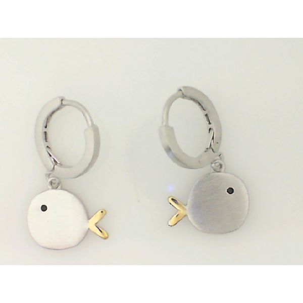 Two-Tone Fish Earrings Vandenbergs Fine Jewellery Winnipeg, MB
