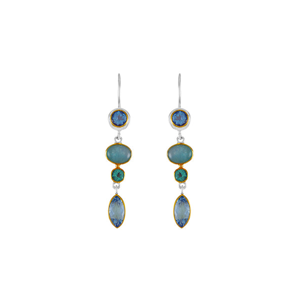 Amazonite & Blue Topaz Earrings Vandenbergs Fine Jewellery Winnipeg, MB