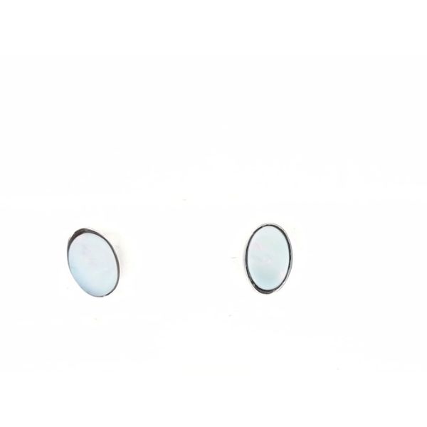 Sterling Silver Oval Opal Studs Vandenbergs Fine Jewellery Winnipeg, MB