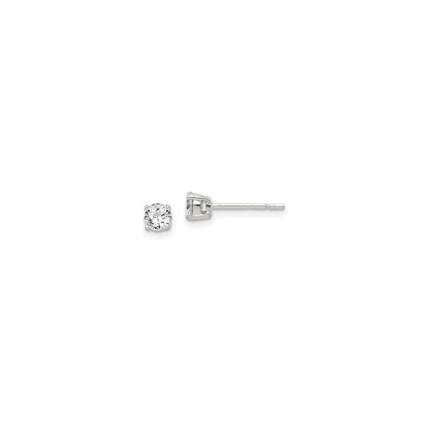 Sterling Silver Round CZ Studs Vandenbergs Fine Jewellery Winnipeg, MB