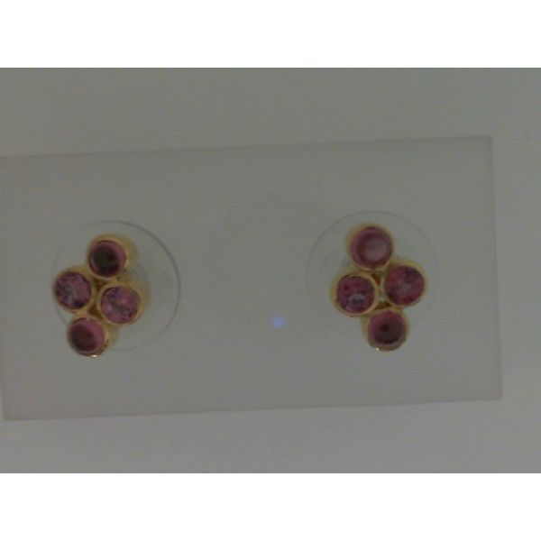 Rhodolite Garnet Cluster Earrings Vandenbergs Fine Jewellery Winnipeg, MB