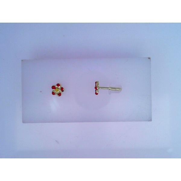 Kids Gold Plated Enamel Flower Studs Vandenbergs Fine Jewellery Winnipeg, MB