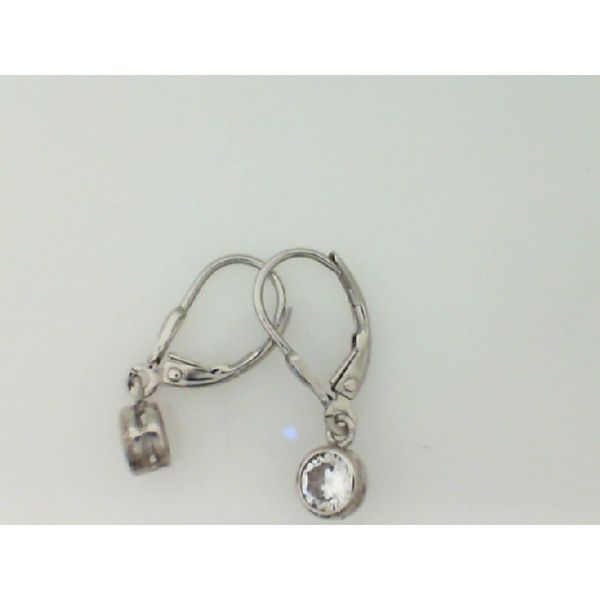 Sterling Silver CZ Leverback Earrings Vandenbergs Fine Jewellery Winnipeg, MB