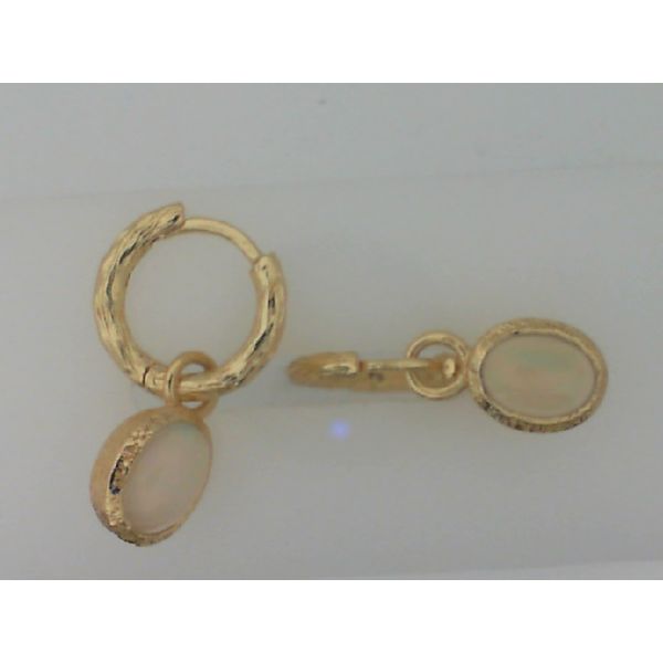 Oval Opal Charm Hoops Vandenbergs Fine Jewellery Winnipeg, MB