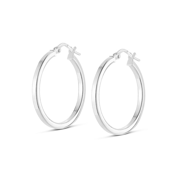 Medium Sterling Silver Hoops Vandenbergs Fine Jewellery Winnipeg, MB