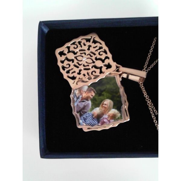 Rose Plated Diamond Locket Image 2 Vandenbergs Fine Jewellery Winnipeg, MB