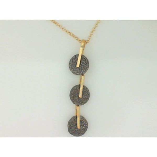 Kymbal Textured Drop Necklace Vandenbergs Fine Jewellery Winnipeg, MB