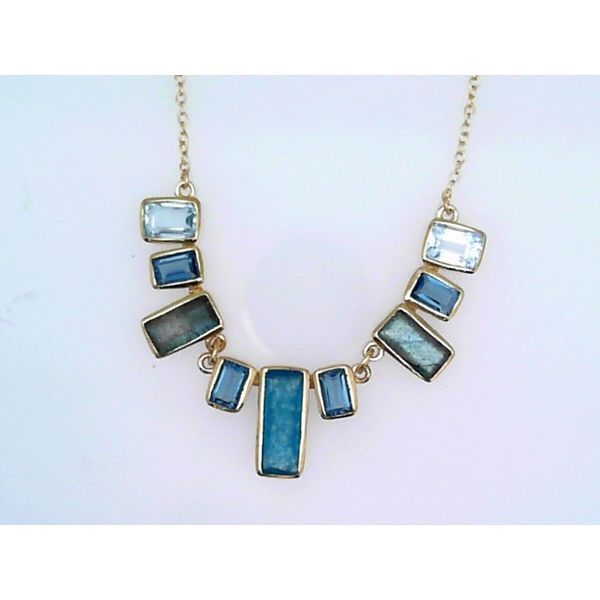 Gold Plated Multi-Stone Necklace Vandenbergs Fine Jewellery Winnipeg, MB