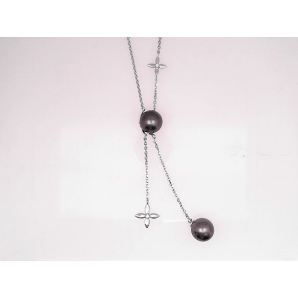 Tahitian Pearl & Diamond Dangle Earrings Vandenbergs Fine Jewellery Winnipeg, MB
