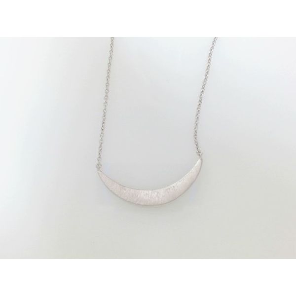 Sterling Silver Curved Bar Necklace Vandenbergs Fine Jewellery Winnipeg, MB