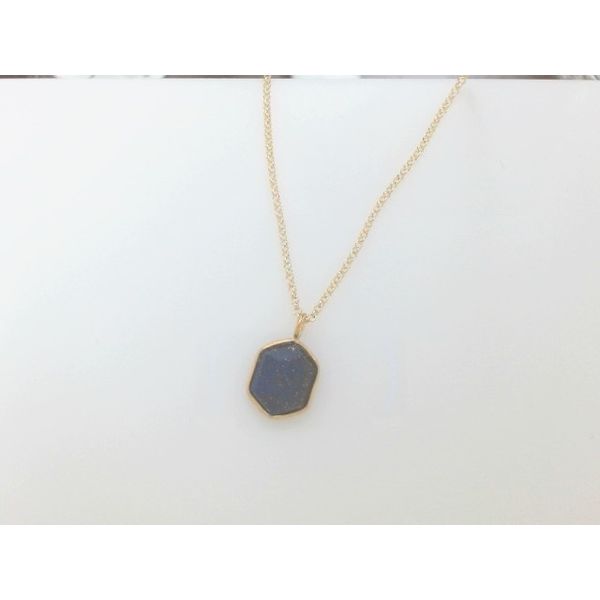 Hexagonal Lapis Lazuli Necklace Vandenbergs Fine Jewellery Winnipeg, MB