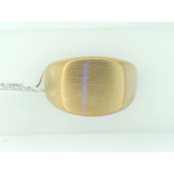 Yellow Stainless Steel Signet Ring Vandenbergs Fine Jewellery Winnipeg, MB