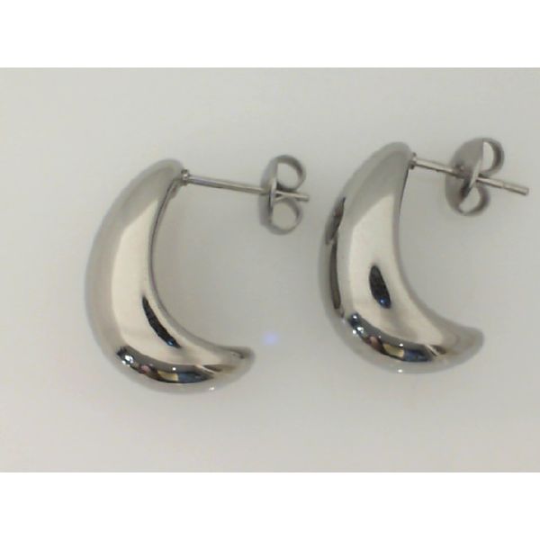 Stainless Steel Teardrop Dome Earrings Vandenbergs Fine Jewellery Winnipeg, MB