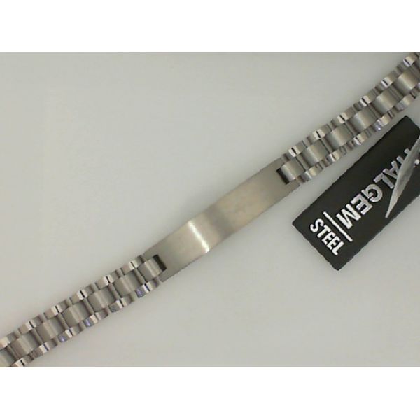 Stainless Steel ID Plate Link Bracelet Vandenbergs Fine Jewellery Winnipeg, MB