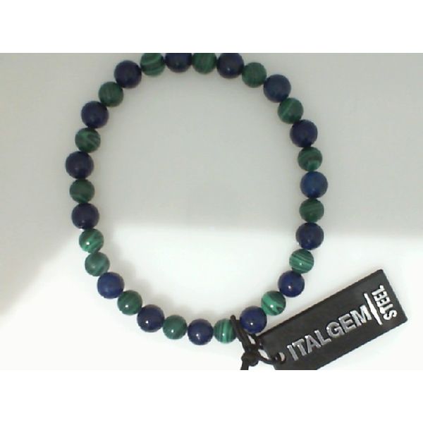 Malachite & Blue Lapis Bead Bracelet Vandenbergs Fine Jewellery Winnipeg, MB