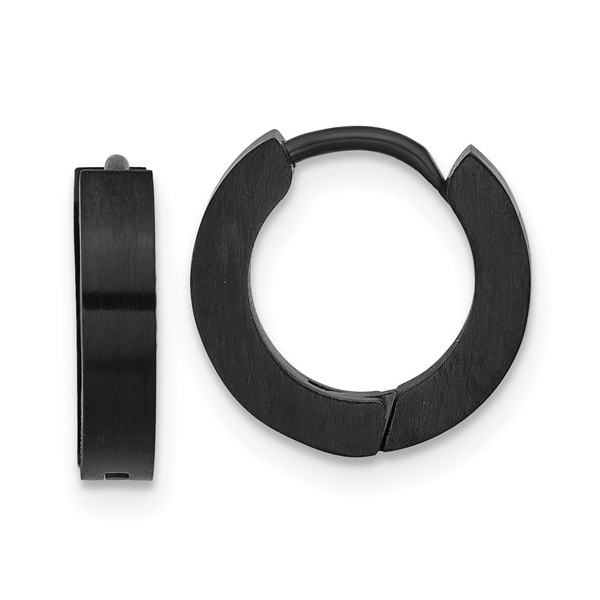 Black Steel Mini Hoops Vandenbergs Fine Jewellery Winnipeg, MB