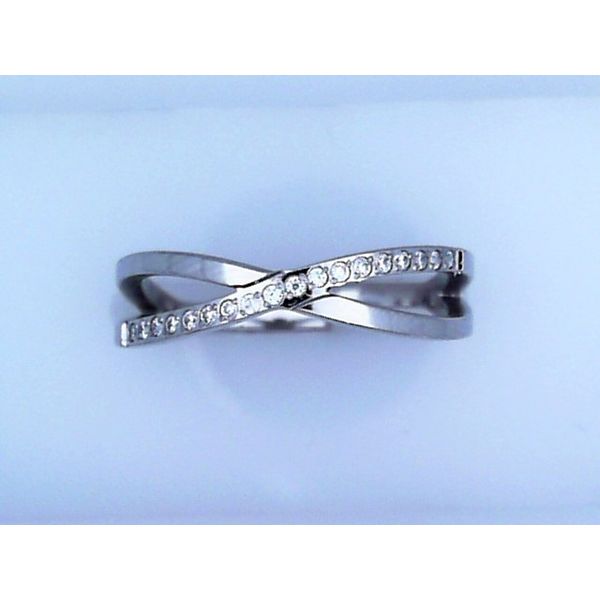 Adjustable CZ Crossover Ring Vandenbergs Fine Jewellery Winnipeg, MB