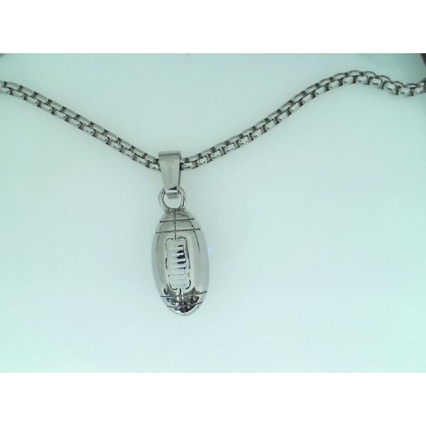 Stainless Steel Football Necklace Vandenbergs Fine Jewellery Winnipeg, MB
