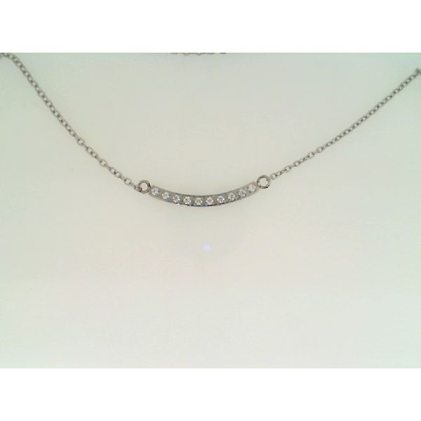 Curved CZ Bar Necklace Vandenbergs Fine Jewellery Winnipeg, MB