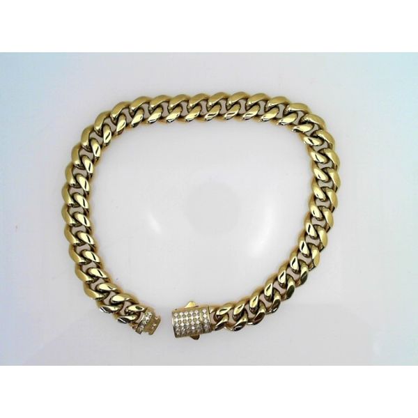 18K Gold Plated Cuban Chain Bracelet Vandenbergs Fine Jewellery Winnipeg, MB