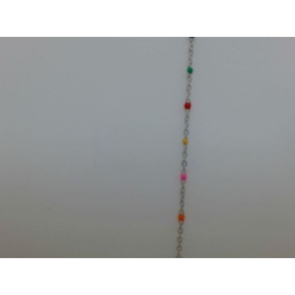 Multi-Colour Enamel Bead Station Anklet Vandenbergs Fine Jewellery Winnipeg, MB