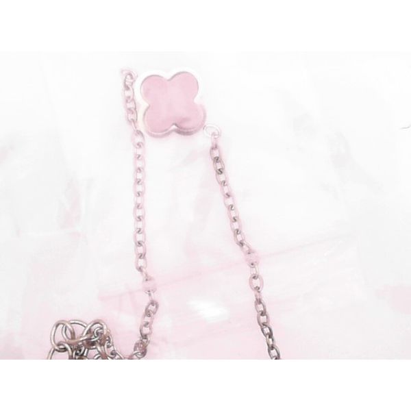 Gold Plated Rose Quartz Clover Bracelet Vandenbergs Fine Jewellery Winnipeg, MB