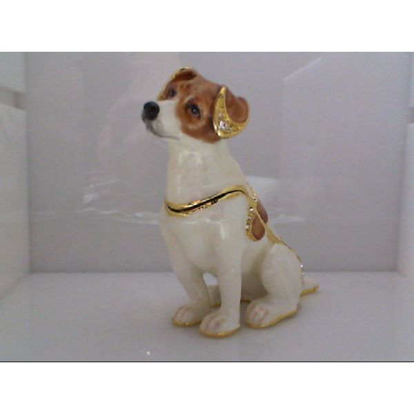 "Playful Jack Russell" Trinket Box Vandenbergs Fine Jewellery Winnipeg, MB