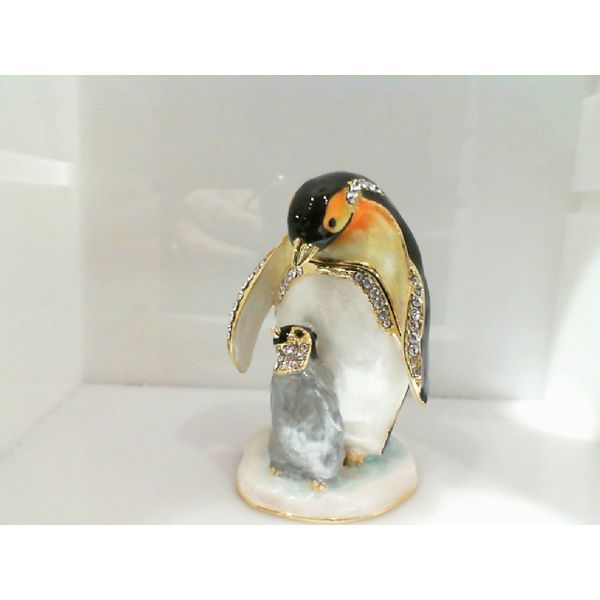 "Papa Penguin & Child" Trinket Box Vandenbergs Fine Jewellery Winnipeg, MB