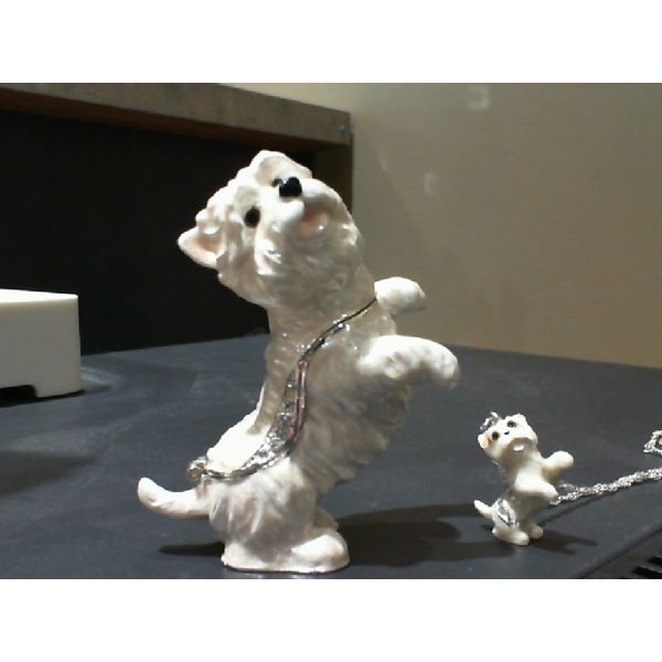 "Peppy Westie" Crystal Trinket Box Vandenbergs Fine Jewellery Winnipeg, MB