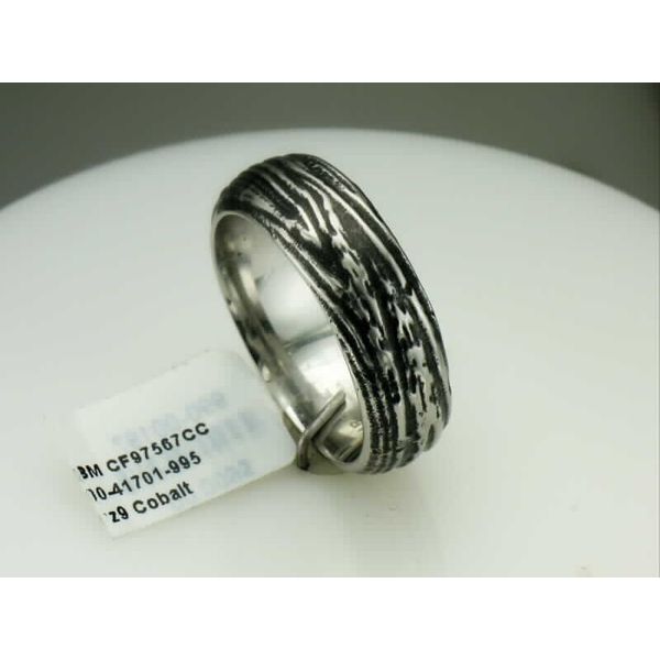 Bark Detailed Cobalt Wedding Band Vandenbergs Fine Jewellery Winnipeg, MB