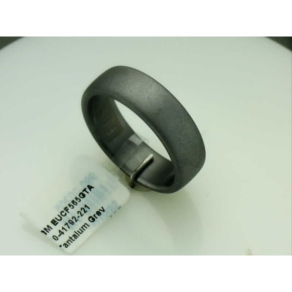 Grey Tantalum Brushed Wedding Band Vandenbergs Fine Jewellery Winnipeg, MB