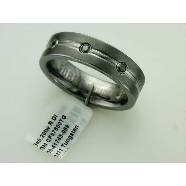 Black Diamond Tungsten Wedding Band Vandenbergs Fine Jewellery Winnipeg, MB