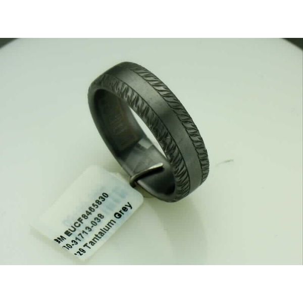 Tantalum Feather Edge Wedding Band Vandenbergs Fine Jewellery Winnipeg, MB
