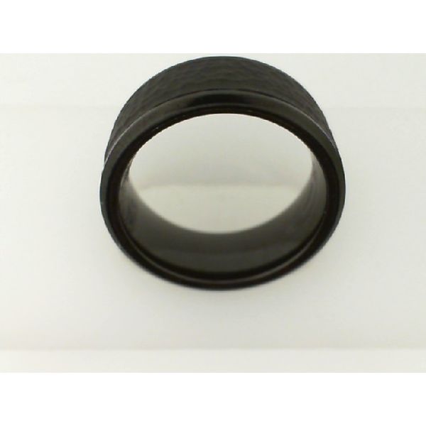 Black Titanium Hammered Band Image 2 Vandenbergs Fine Jewellery Winnipeg, MB