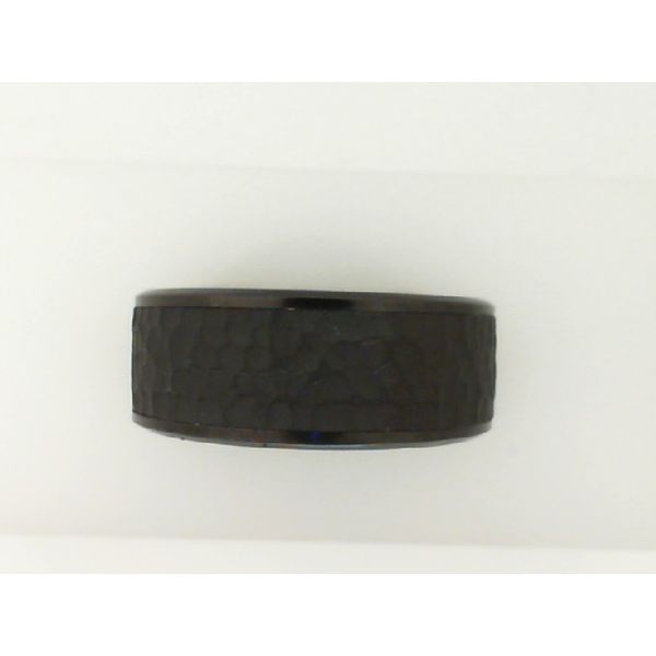 Black Titanium Hammered Band Vandenbergs Fine Jewellery Winnipeg, MB