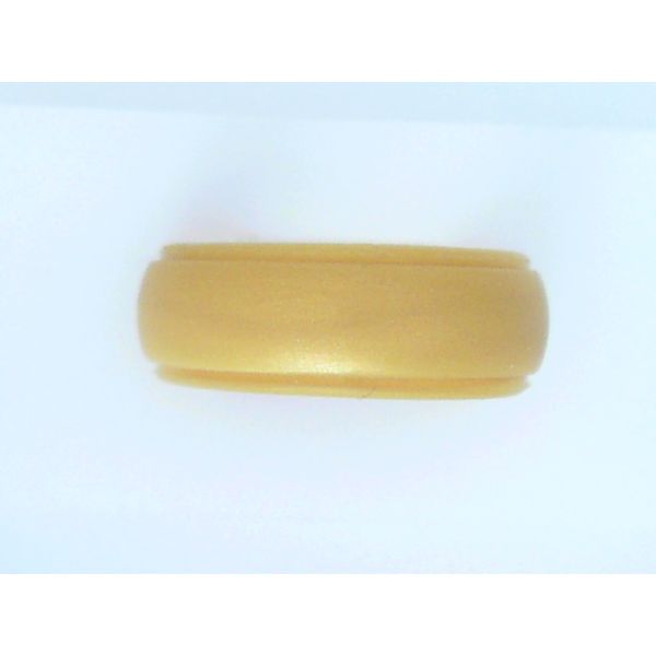 Metallic Gold Silicone Wedding Band Vandenbergs Fine Jewellery Winnipeg, MB