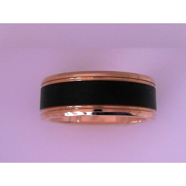 18K Rose Gold & Tungsten Wedding Band Image 2 Vandenbergs Fine Jewellery Winnipeg, MB