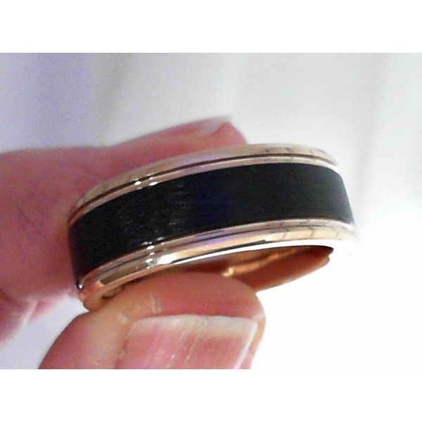 18K Rose Gold & Tungsten Wedding Band Vandenbergs Fine Jewellery Winnipeg, MB