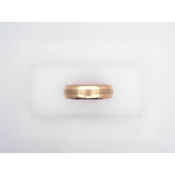 Brushed & Polished Gold Plated Band Vandenbergs Fine Jewellery Winnipeg, MB