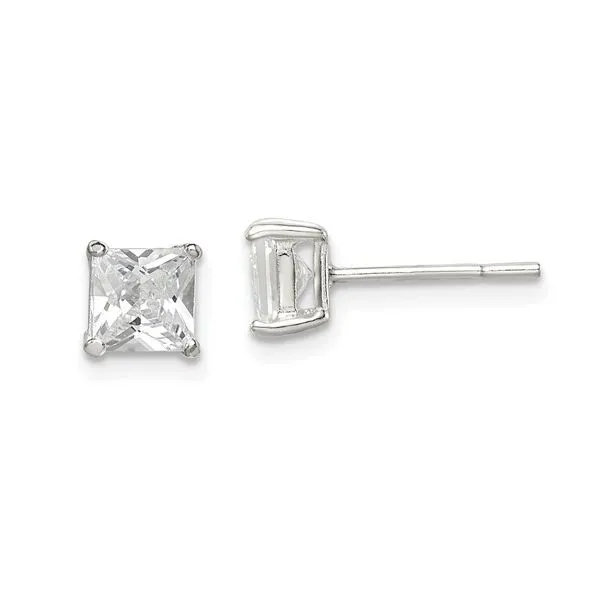 SS Earrings with Stones Van Horn Jewelers Owego, NY