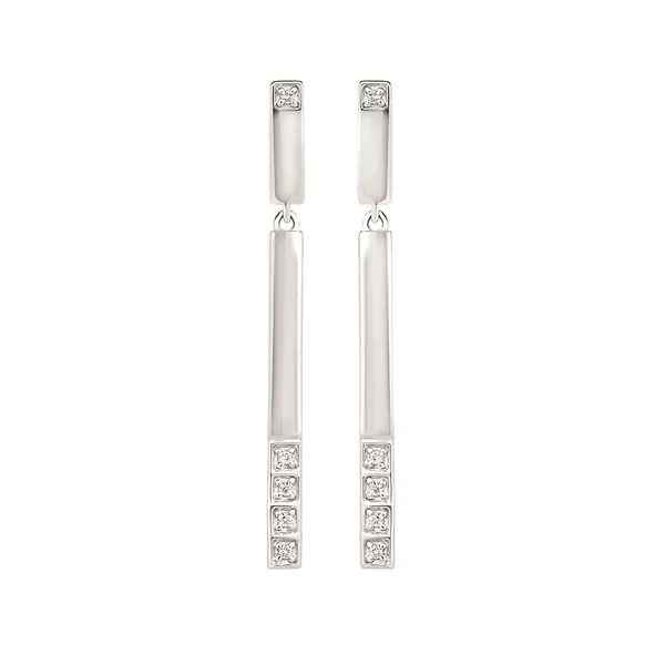 SS Earrings with Stones Van Horn Jewelers Owego, NY