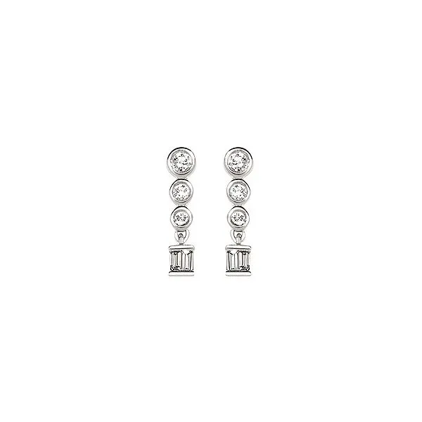 SS Earrings with Stones Van Horn Jewelers Owego, NY