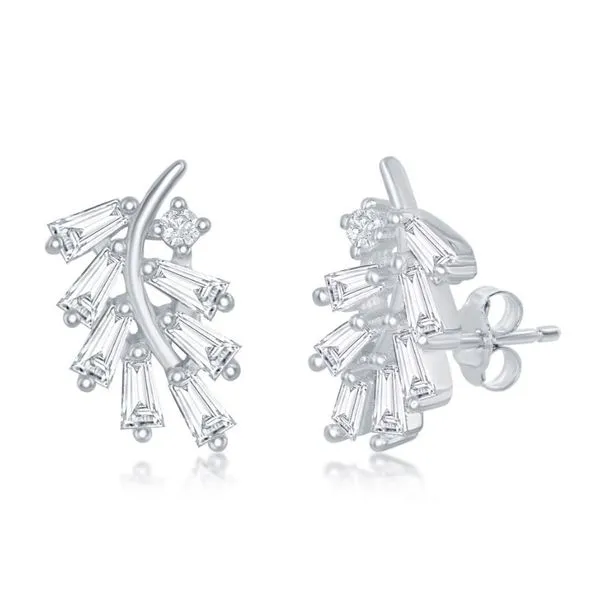 SS Earrings with Stones Van Horn Jewelers Owego, NY