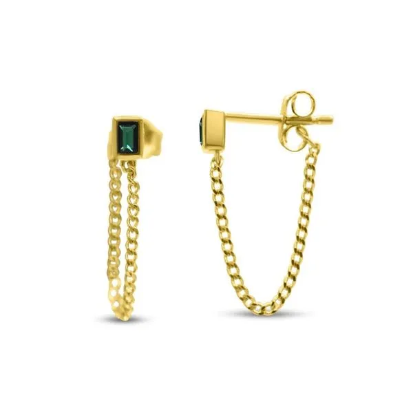SS Earrings with Stones Van Horn Jewelers Owego, NY