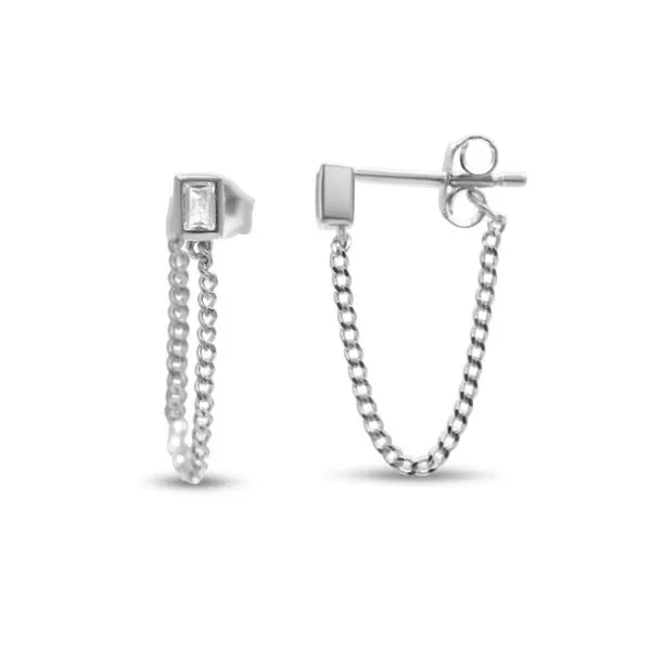 SS Earrings with Stones Van Horn Jewelers Owego, NY