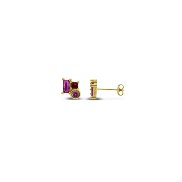 SS Earrings with Stones Van Horn Jewelers Owego, NY