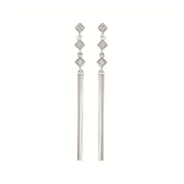 SS Earrings with Stones Van Horn Jewelers Owego, NY